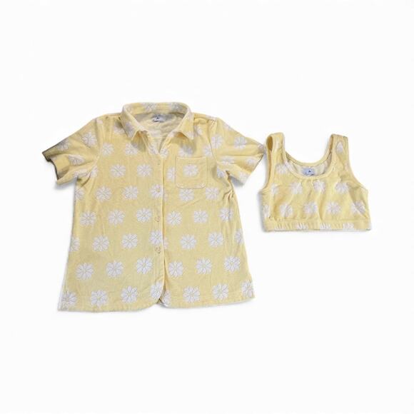 Yllw The Label Oops A Daisy terry cloth matching set - Picture 1 of 5